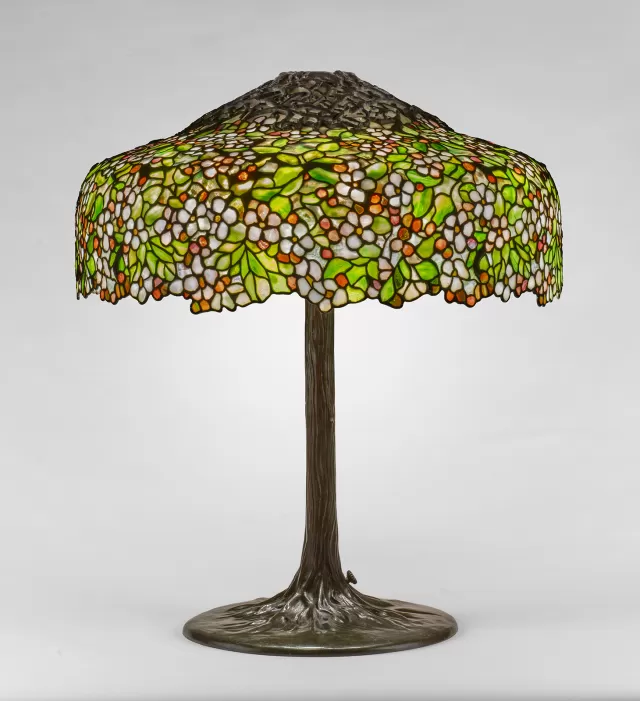 Apple Blossom Library Lamp