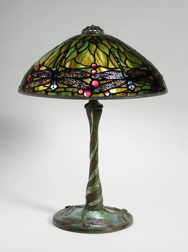 Dragonfly Reading Lamp with Mosaic Base