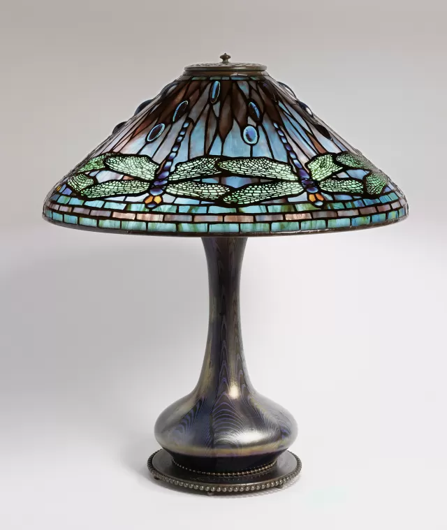 Dragonfly Library Lamp