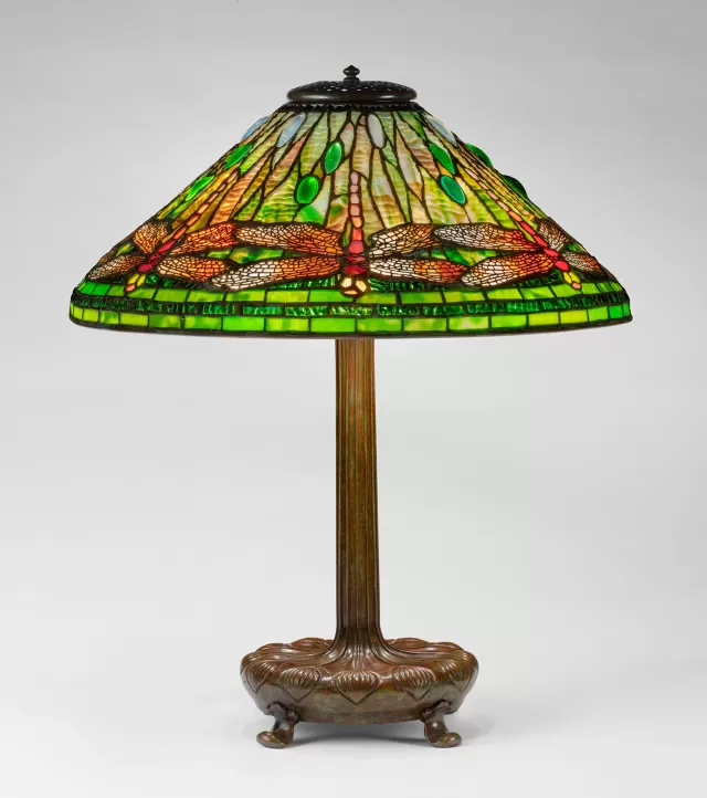 Dragonfly Library Lamp