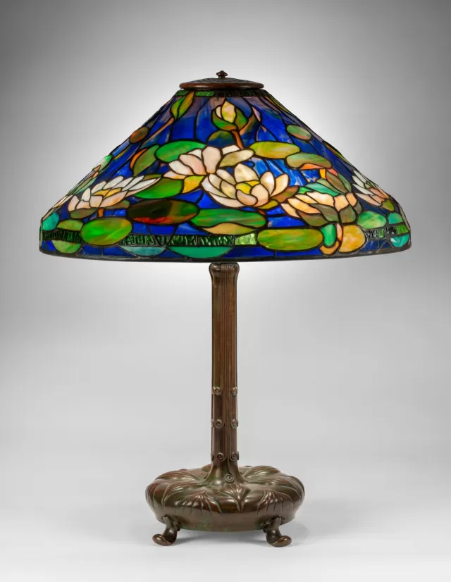 Pond Lily Library Lamp