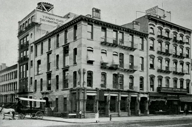 Tiffany Glass & Decorating Company, located at 333-35 4th Avenue in Manhattan, 1895