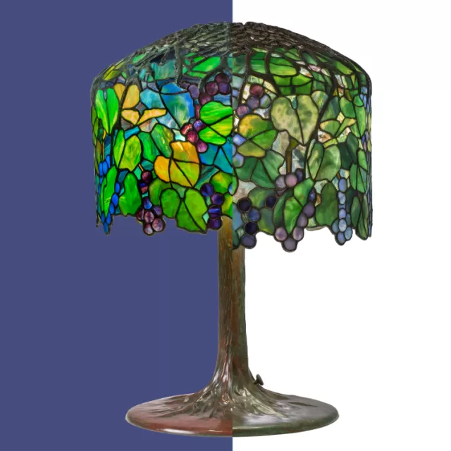 Grape lamps, genuine and forgery